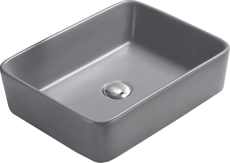 Mexen Catia chiuvetă de blat 48 x 37 cm, gri deschis mat - 21314861
