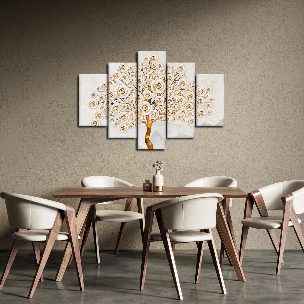 Tablou cu copac cu flori (150x105 cm)