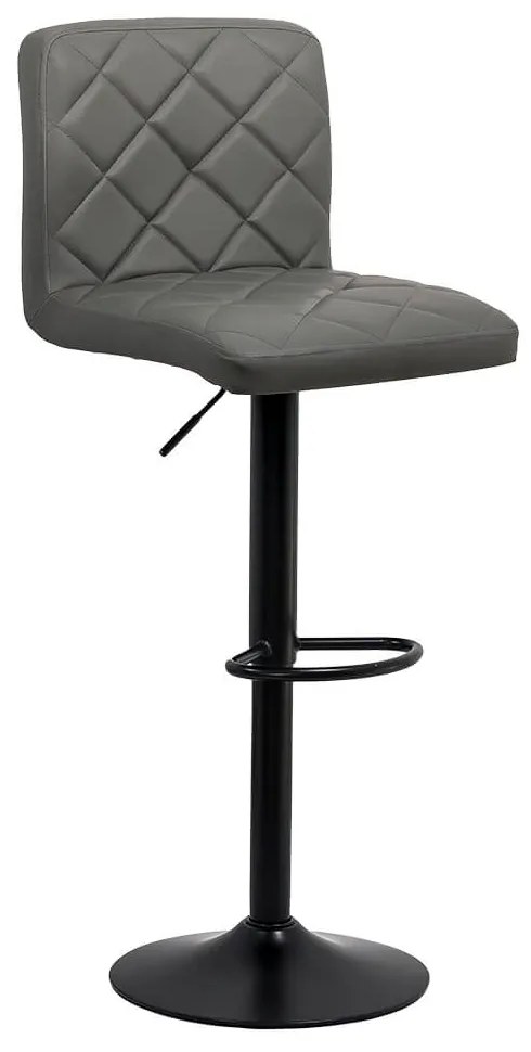 Scaun de bar gri ABS 147 – piele sintetică, reglabil, modern