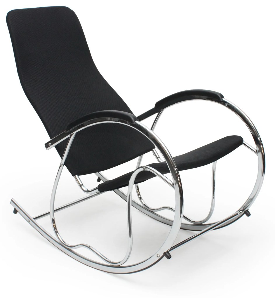 Fotoliu balansoar Hara 2 (negru). Promo -6%. 770253