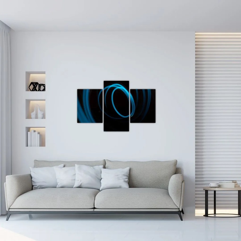 Tablou cu linie albastră (90x60 cm)