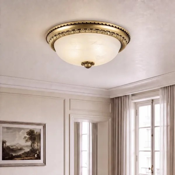 BRILAGI - Plafonieră FRESCO 2xE27/40W/230V Ø 30 cm alamă