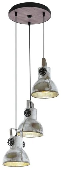 Eglo 49647 - Lustră pe cablu BARNSTAPLE 3xE27/40W/230V