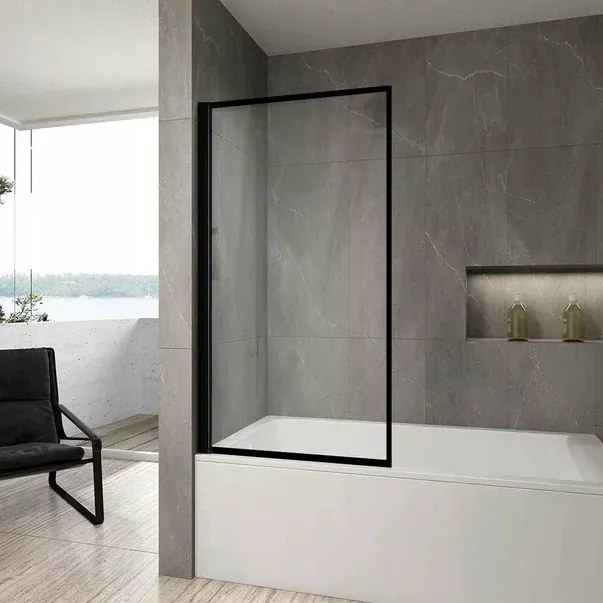 Paravan de cada Rea Lagos negru 70x140 cm mobil