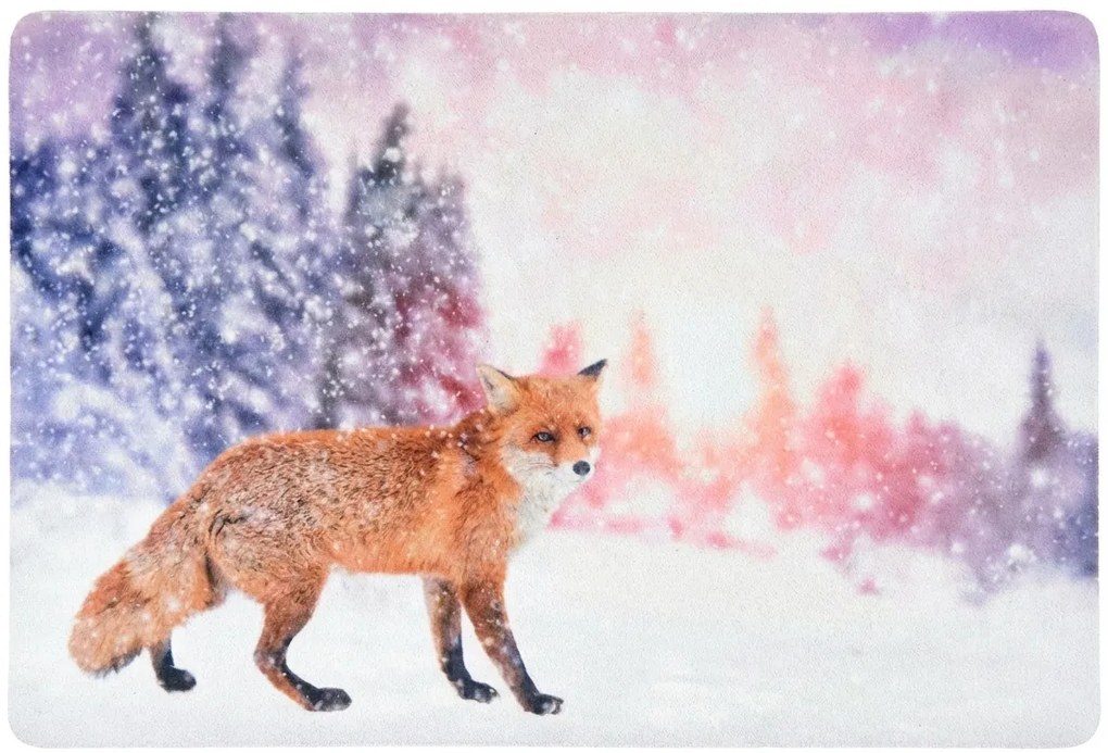 Covoras de Craciun WILD IN WHITE 38x58 cm - mai multe variante Varianta: Vulpe