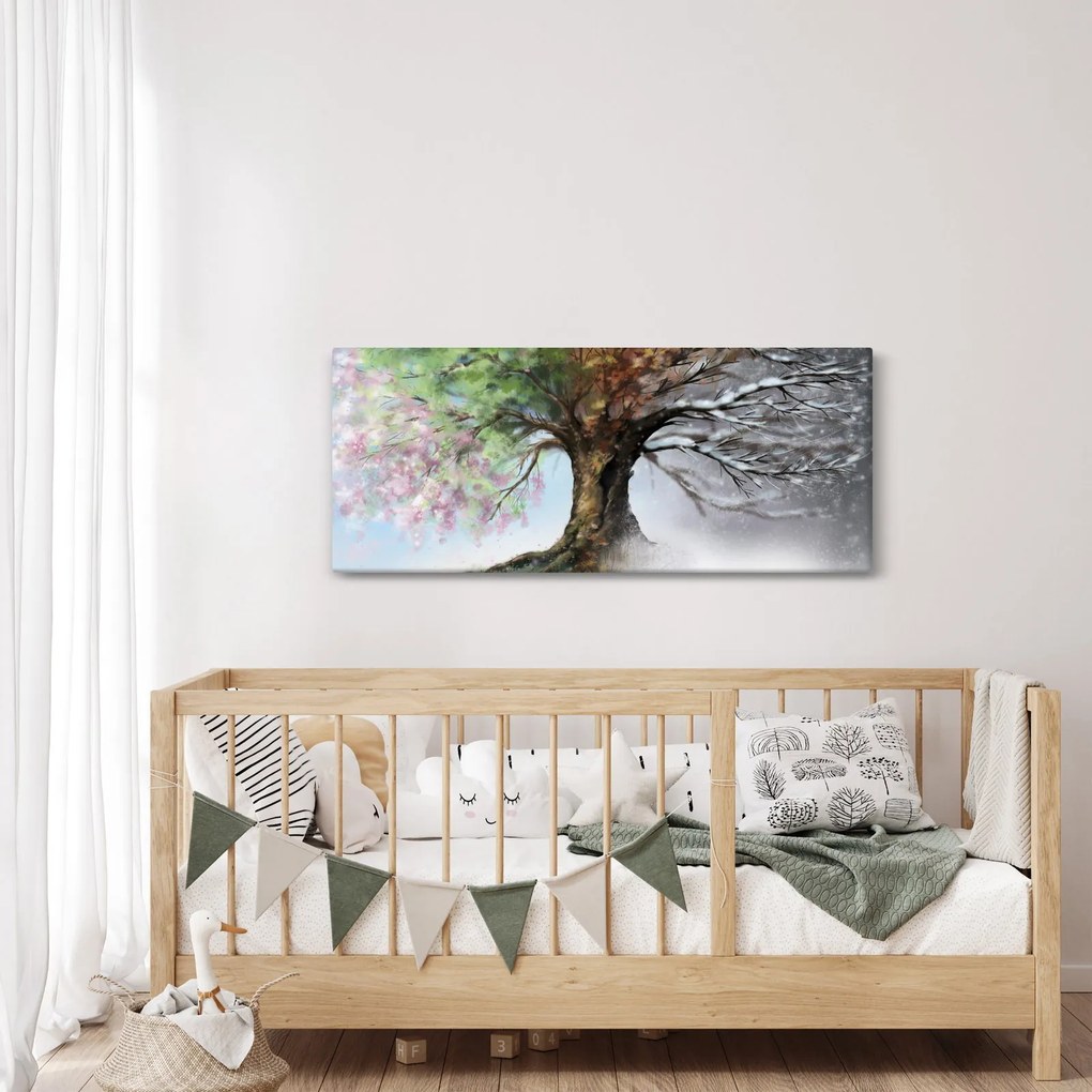 Tablou - Arborele celor patru anotimpuri (120x50 cm)