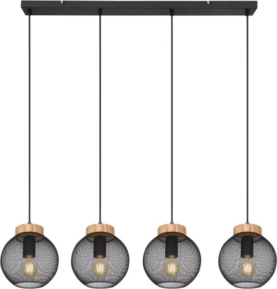 Globo 15663-4H - Lustru suspendat pe cablu PABLO 4xE27/40W/230V