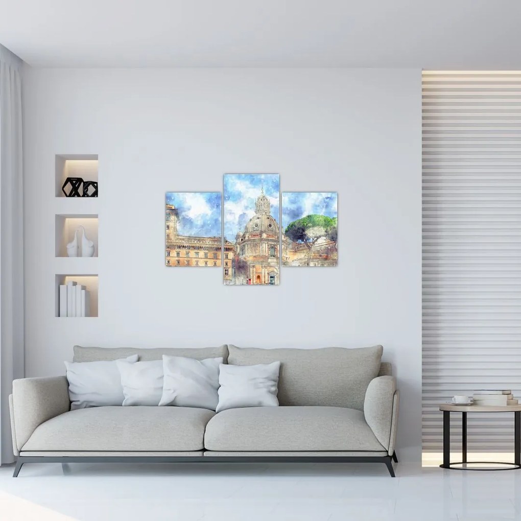 Tablou - Biserica Santa Maria di Loreto, Roma, Italia (90x60 cm)