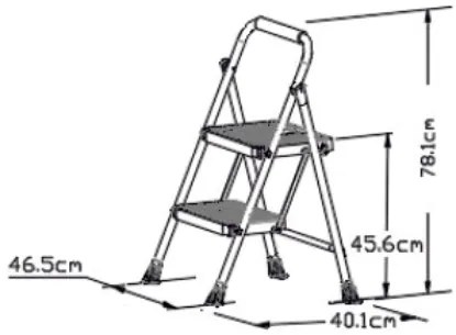 Lamart LT8096 scări Eurostep, 2 trepte