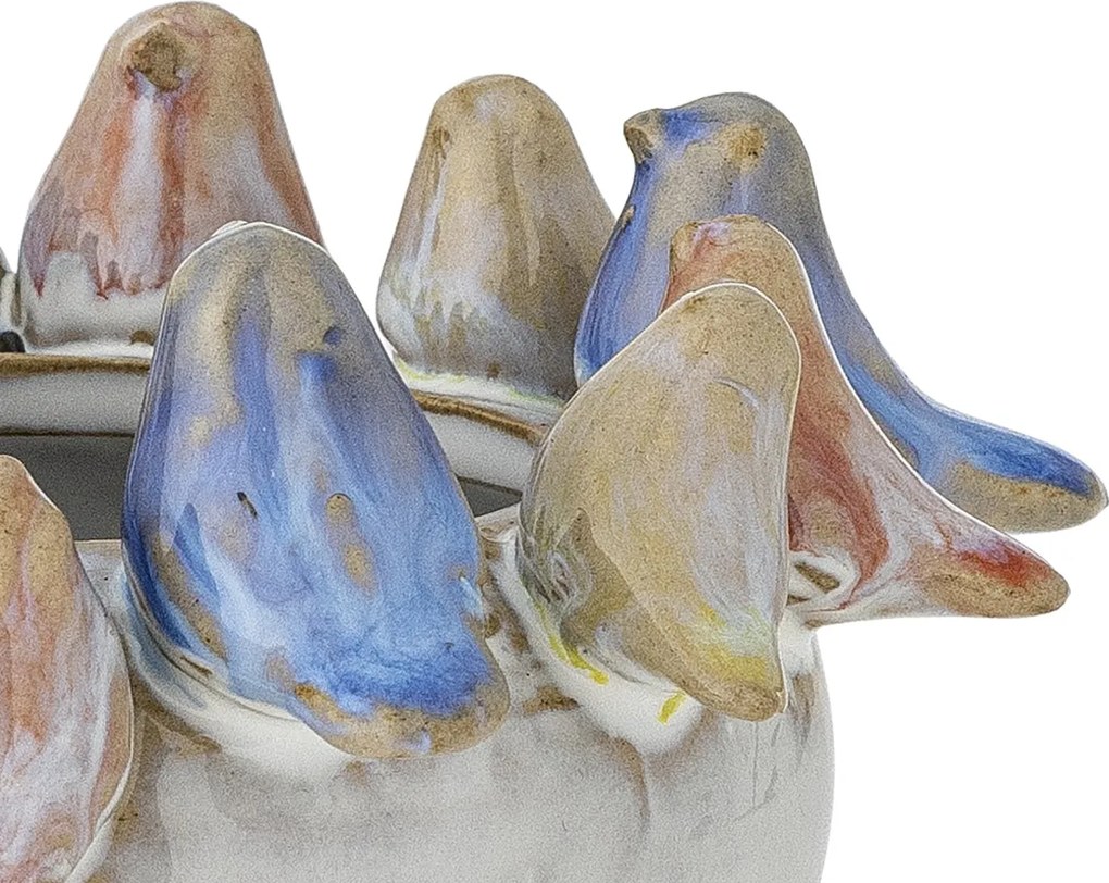 Ghiveci Eanna, gri, ceramica