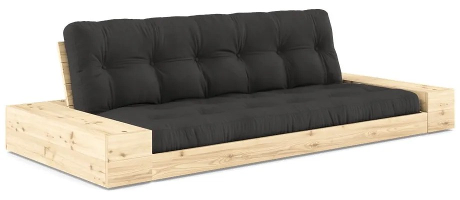 Canapea gri închis extensibilă 244 cm Base – Karup Design