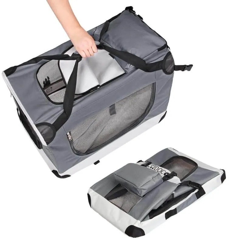 Geantă transport pentru animale 70 x 52 x 52 cm Grey - L