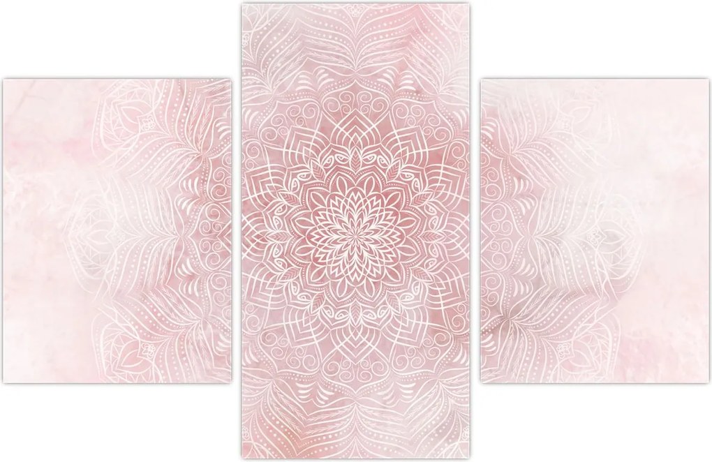 Tablou - Mandala roz (90x60 cm)