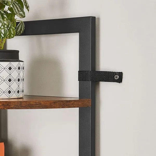 Bibliotecă NAVARO maro/negru