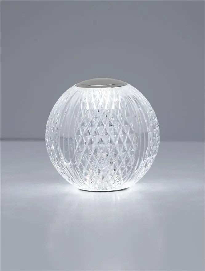 Lampa de masa LED design decorativ BRILLANTE crom