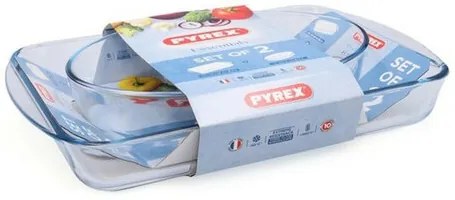 Set de vase de copt din sticlă Pyrex 2 buc, 3,7 l+ 2,2 l