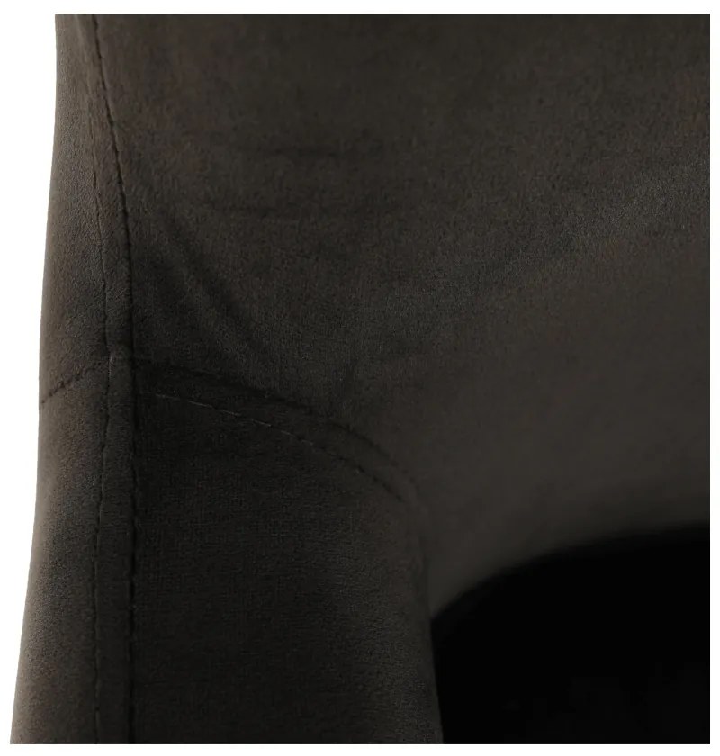 Fotoliu de design, catifea Velvet gri maroniu TAUPE, TENAL