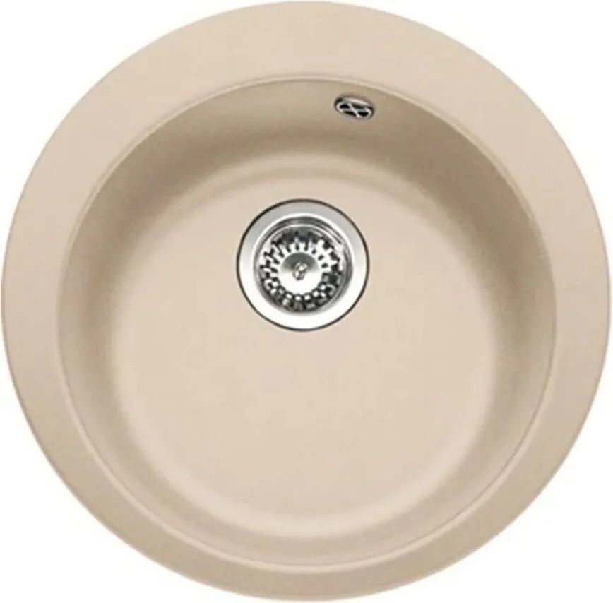 Chiuveta bucatarie compozit Franke Single Avena 1 cuva 50 cm tectonite finisaj bej mat