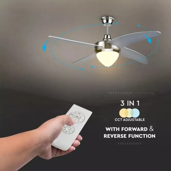 Ventilator LED de tavan LED/15W/230V 3000K/4000K/6400K + telecomandă