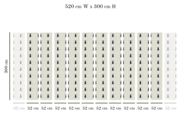 Tapet VLAdiLA Bugs 520 x 300 cm