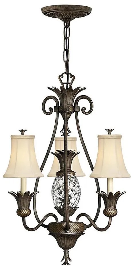 Lustră pe lanț Hinkley HK-PLANT3-PZ PLANTATION 4xE14/40W/230V bronz