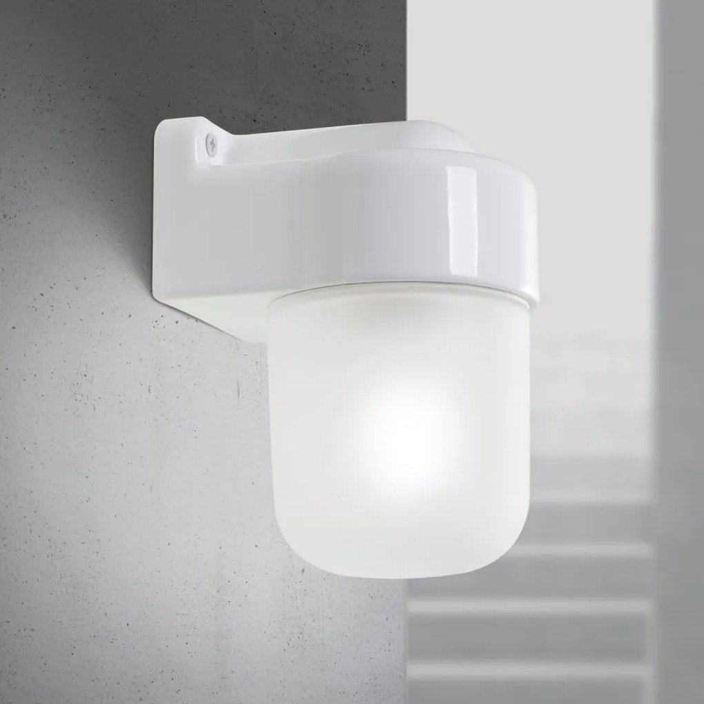 Aplica de perete design minimalist din ceramica alba OSTIA