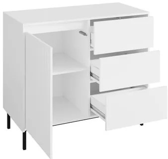 Set mobilier living Somkera I (alb + Negru) . 1105972