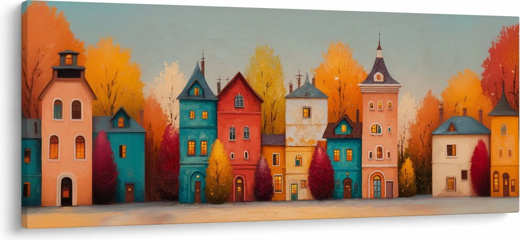 Tablou - Sat de toamnă (120x50 cm)
