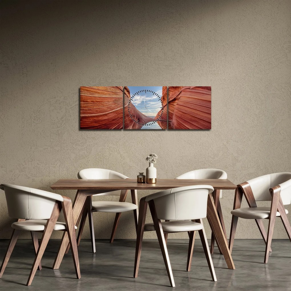 Tablou - Vermilion Cliffs Arizona (cu ceas) (90x30 cm)