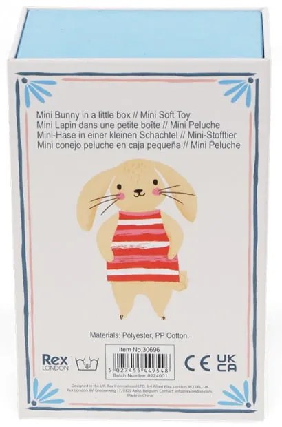 Jucărie de pluș Mini Bunny in a Little Box – Rex London