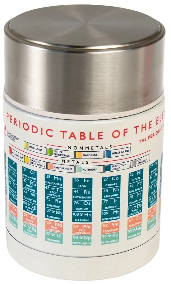 Termos crem-argintiu pentru mâncare, pentru copii 450 ml Periodic Table – Rex London