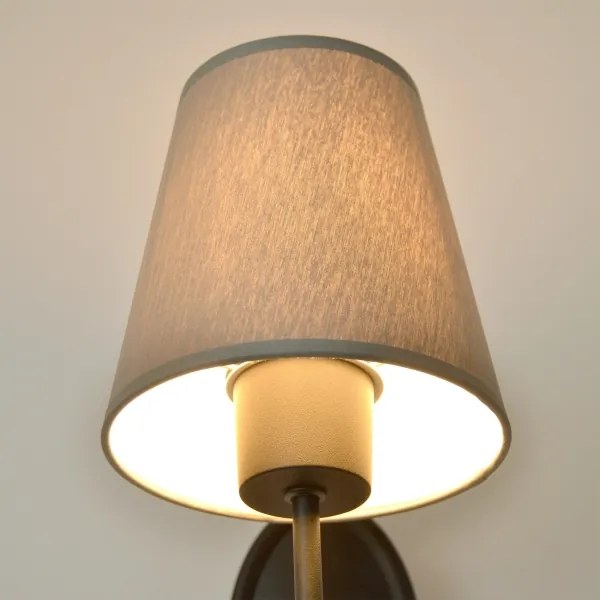 Lampă de perete MALBO 1xE27/15W/230V gri/negru