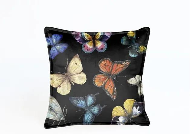 Pernă reversibilă Surdic Butterfly Night, 45 x 45 cm