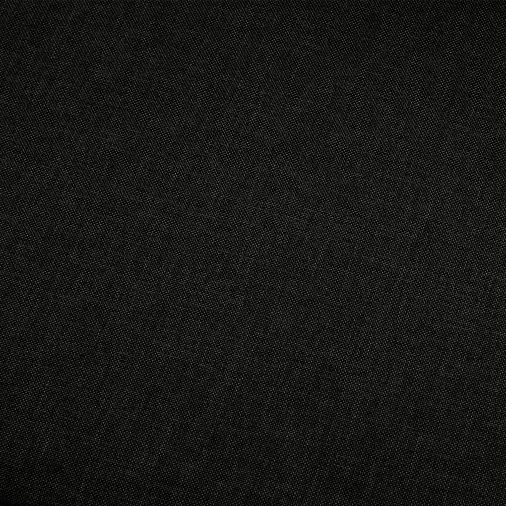 Canapea cu 4 locuri, negru, material textil Negru, 4 locuri