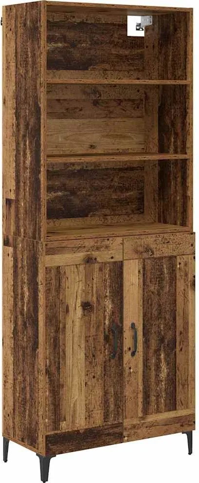 vidaXL Bufet 2 pcs Lemn vechi Lemn compozit