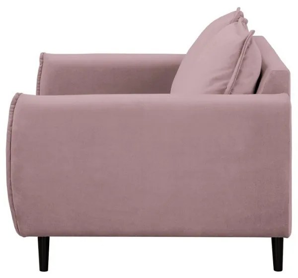 Canapea mov lavandă cu tapițerie din catifea 138 cm Juli – Ropez