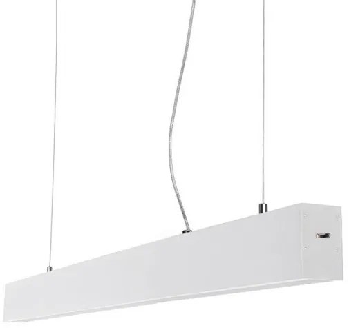 Lustra LED moderna design minimalist LINNEA 112cm alba