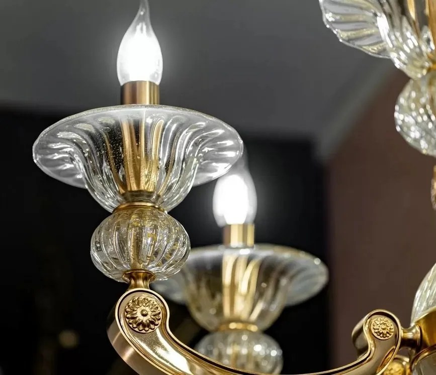 Candelabru 6 brate LUX realizat manual Amy
