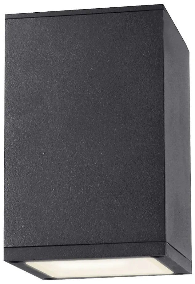 Spot aplicat pentru iluminat exterior design modern IP54 Zombor antracit 9x9cm