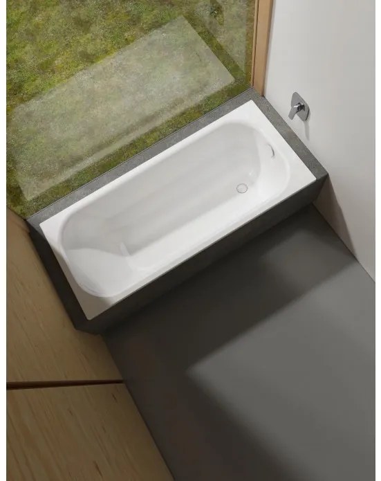 Pachet cada dreptunghiulara otel BetteForm 180x80cm, cu sifon Viega Simplex si picioare, 2950-000+B23-1500+285357