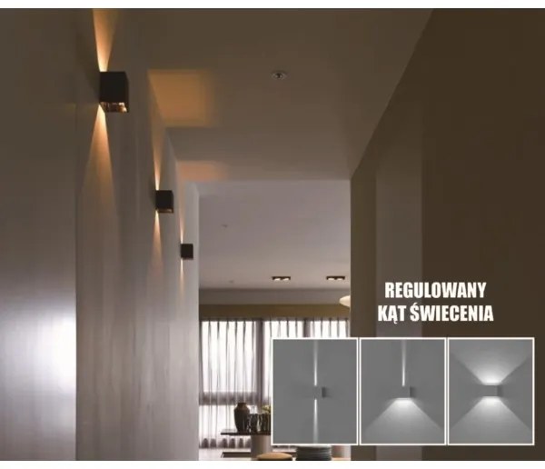 Aplică LED de exterior KREON 2xLED/3W/230V IP54 4000K negru