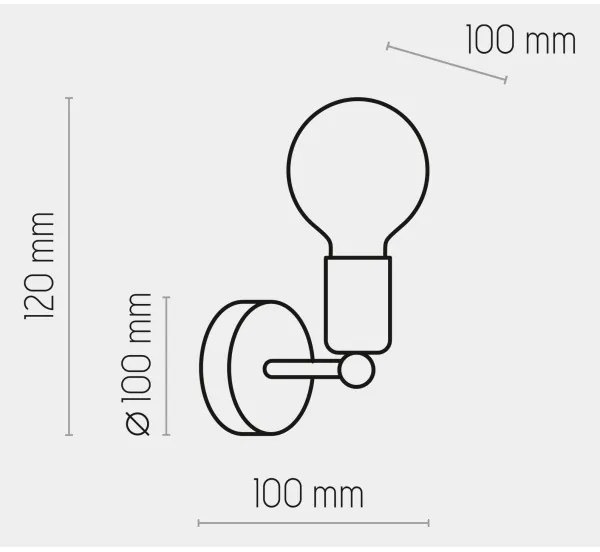 Aplică Brilagi OMBORO 1xE27/60W/230V