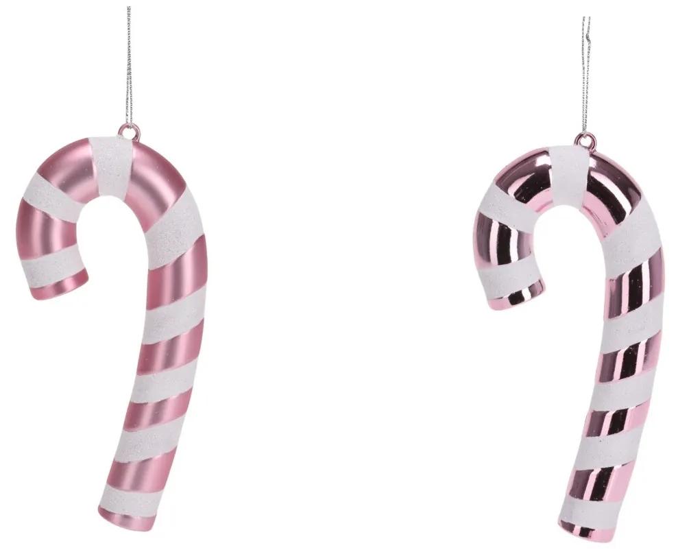 Decoratiune de brad Candy Cone roz 17 cm - diverse modele