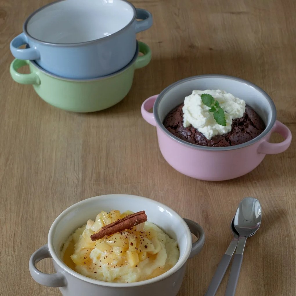 Mäser Set de 4 boluri pentru supă MAILA – 12,5 cm,albastru deschis mix