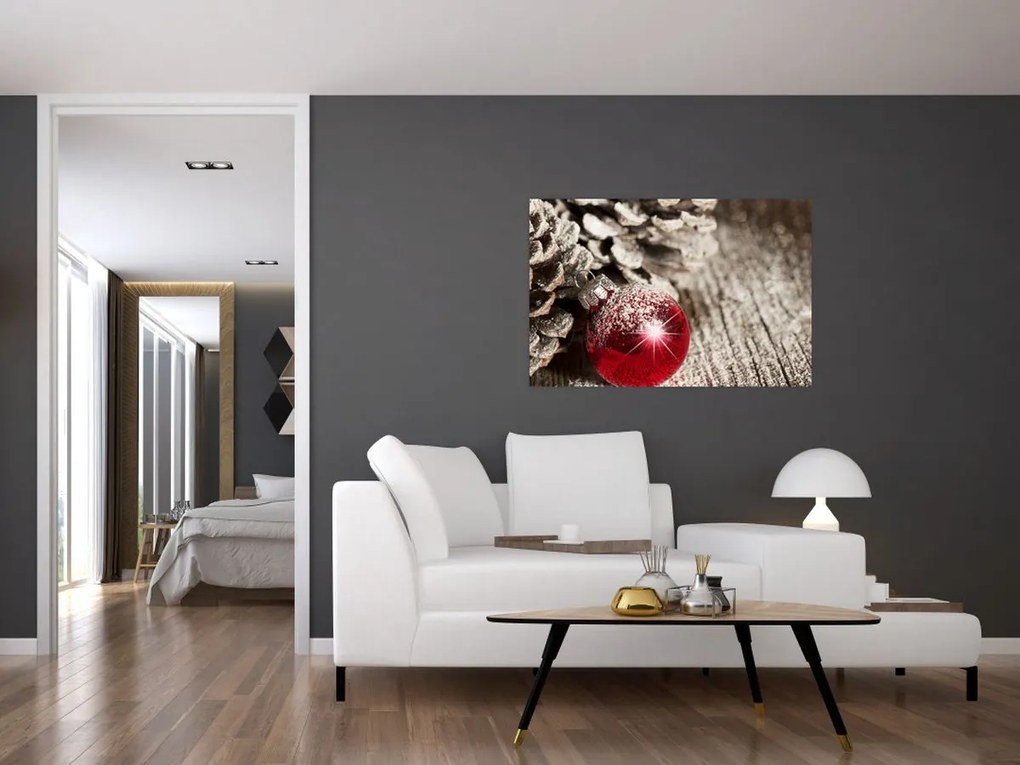 Tablou - Decorațiuni de Crăciun (90x60 cm)