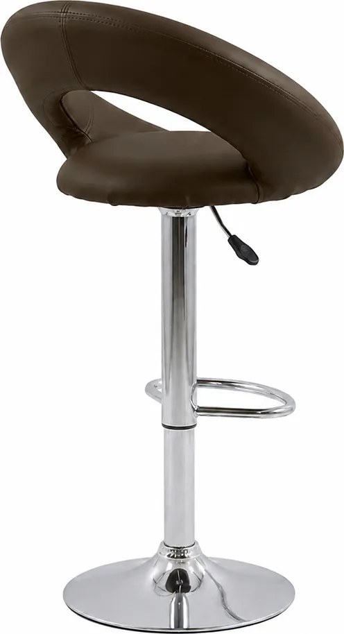 Scaun bar maro ABS 151 din piele ecologica cu desing modern