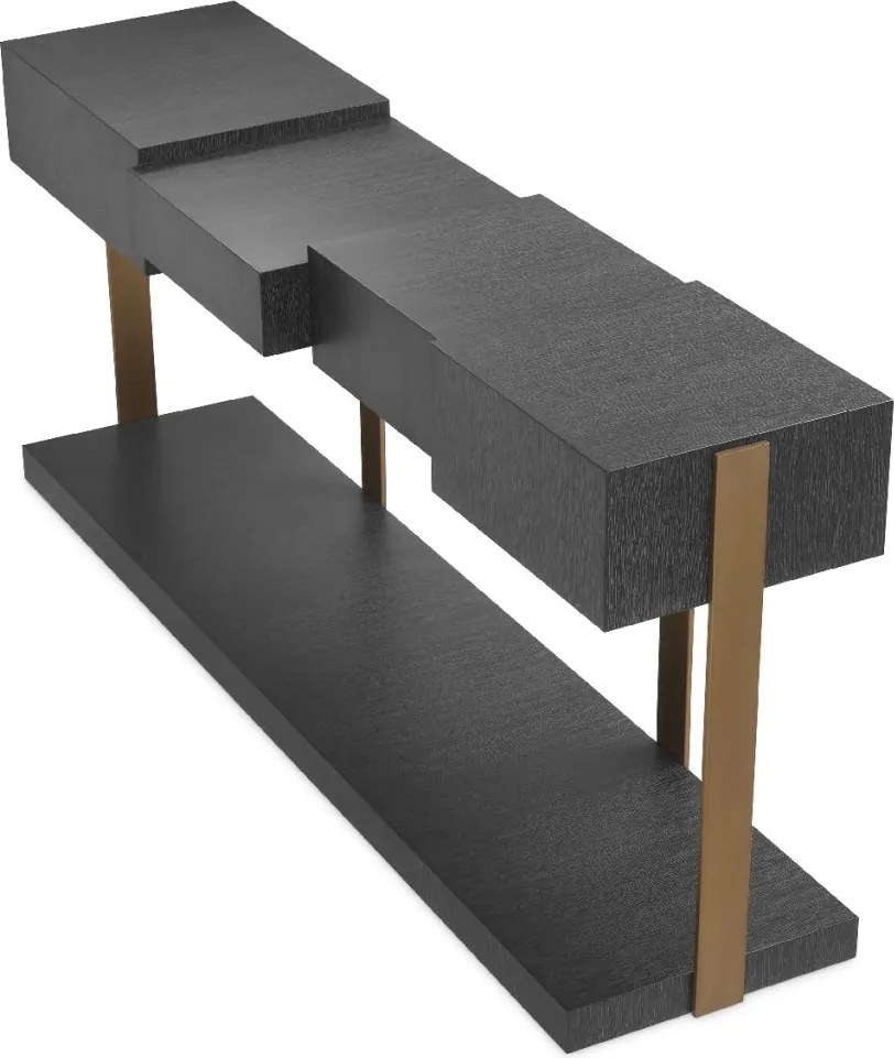 Consola design elegant LUX Nerone, gri carbune