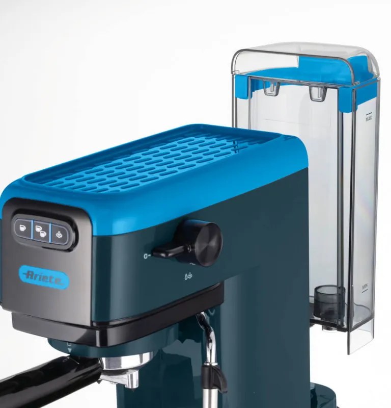 Espressor manual Ariete ESPRESSO COLOR 1399/18, 1300W, 15 bar, 1.1 L, Cafea macinata si paduri ESE, Albastru