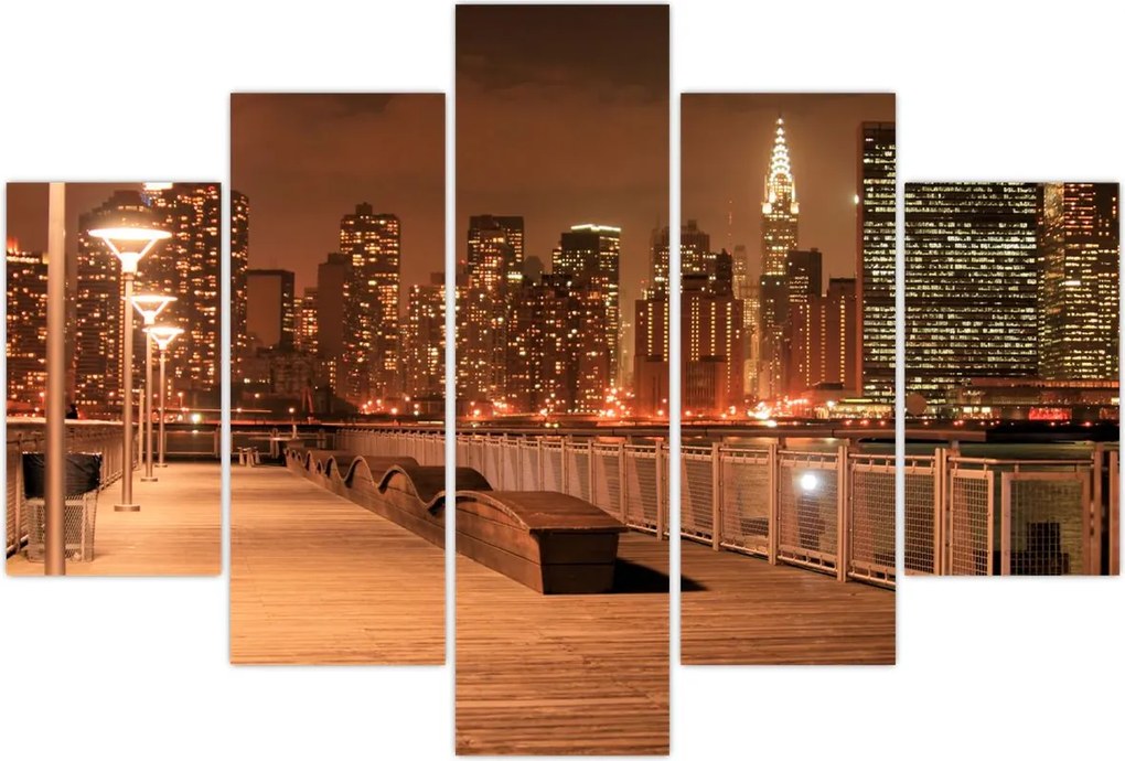 Tablou - Noaptea orașului (150x105 cm)