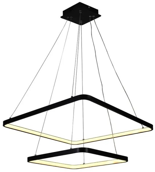 Lustră LED dimabilă pe cablu LED/90W/230V 3000-6500K + telecomandă